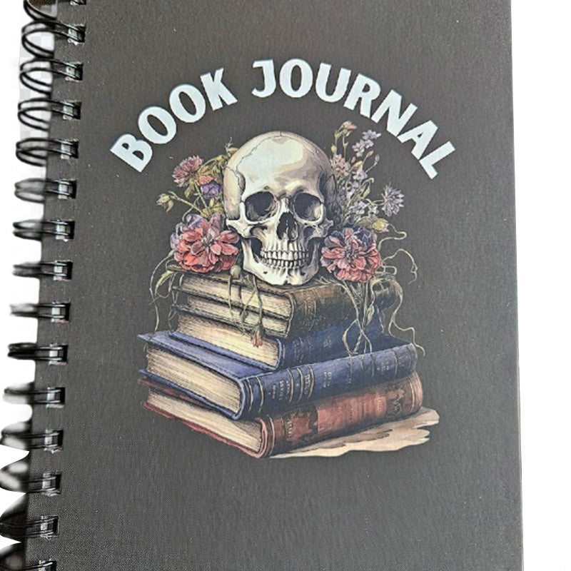 Skull colouring book journal